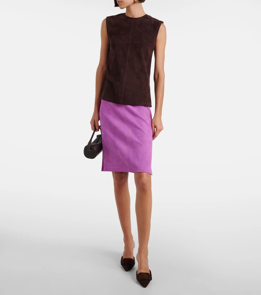 Stouls - Miuccia suede top