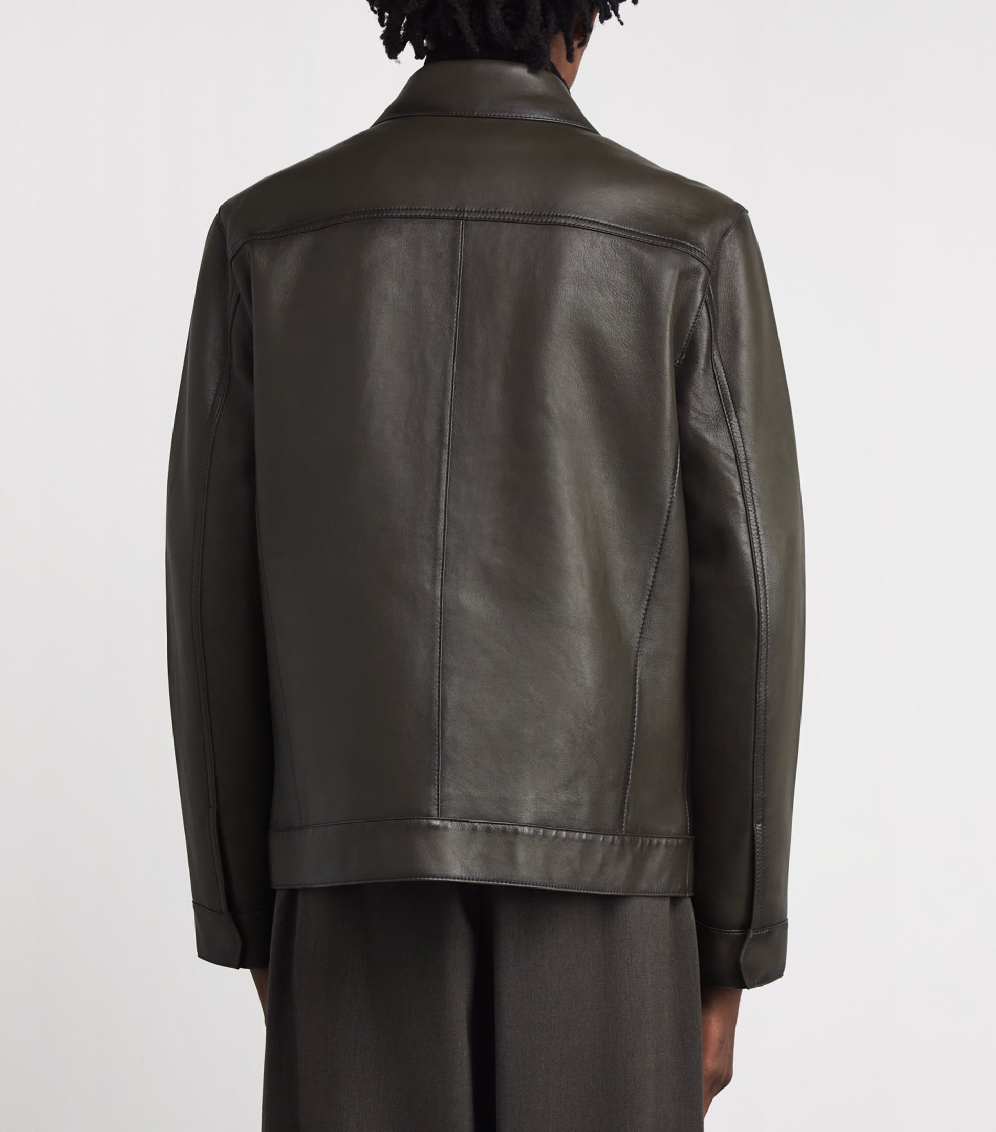 Brown Patina Leather Jacket