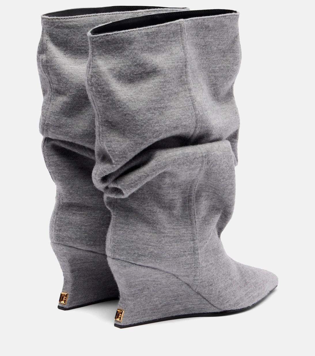 Balmain - Draped ankle boots