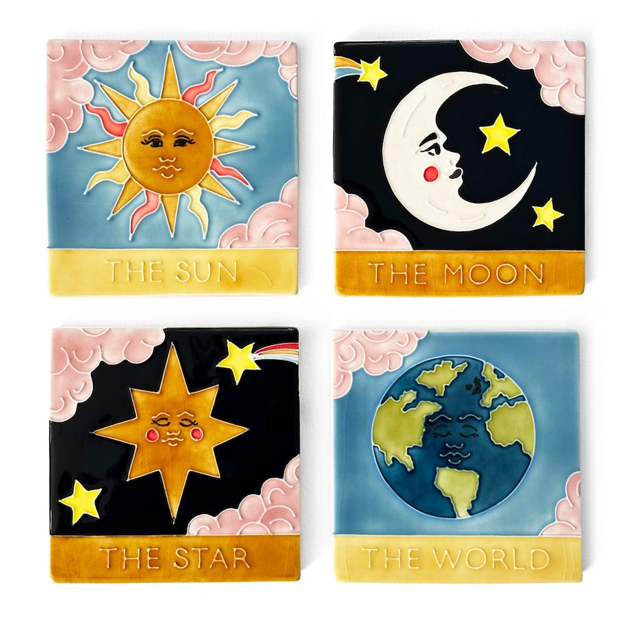 Set of 4 Tarot Coasters