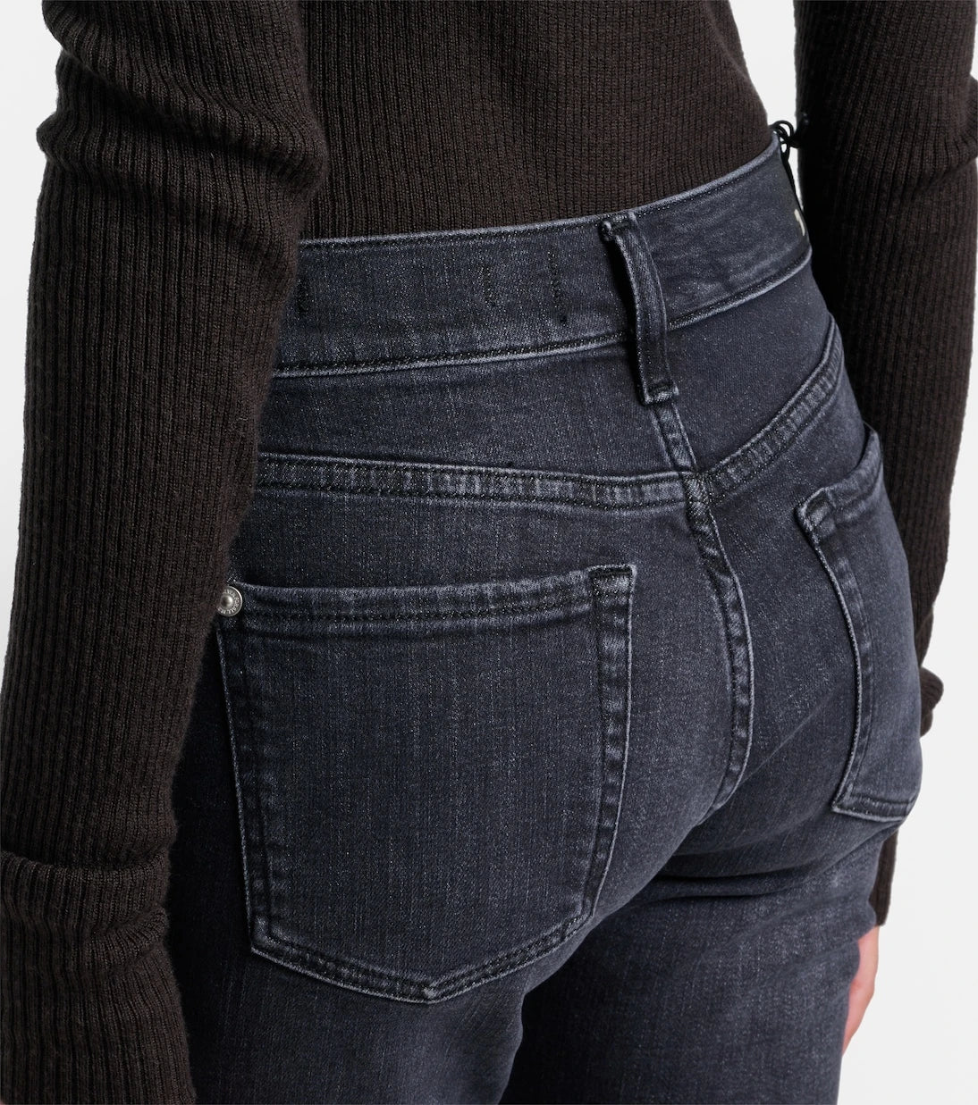7 For All Mankind - Mid-rise cropped skinny jeans