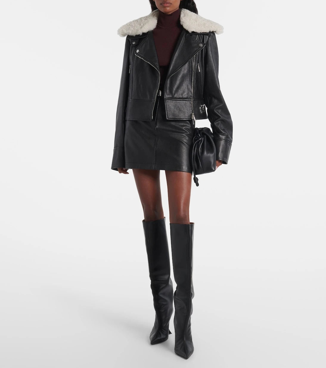 Sportmax - Patto leather miniskirt