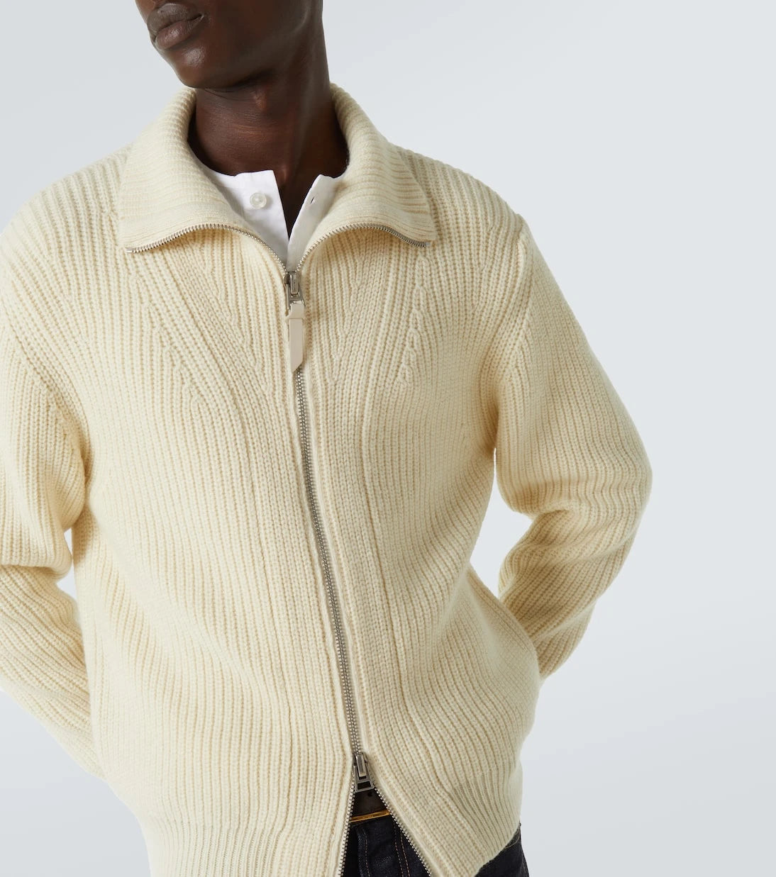 Tom Ford - Wool and mohair zip-up sweater