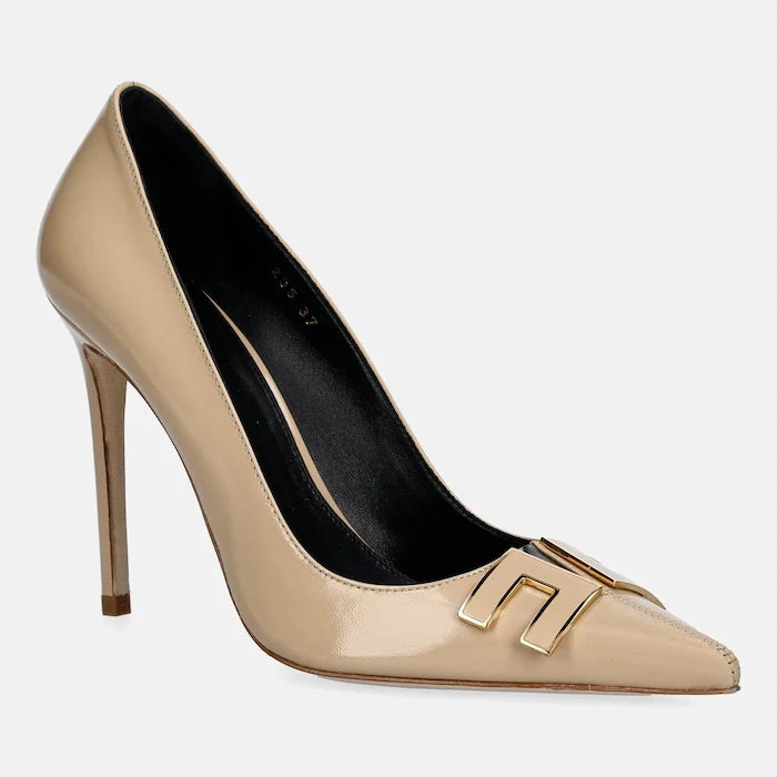 Кожени обувки с тънък ток Elisabetta Franchi