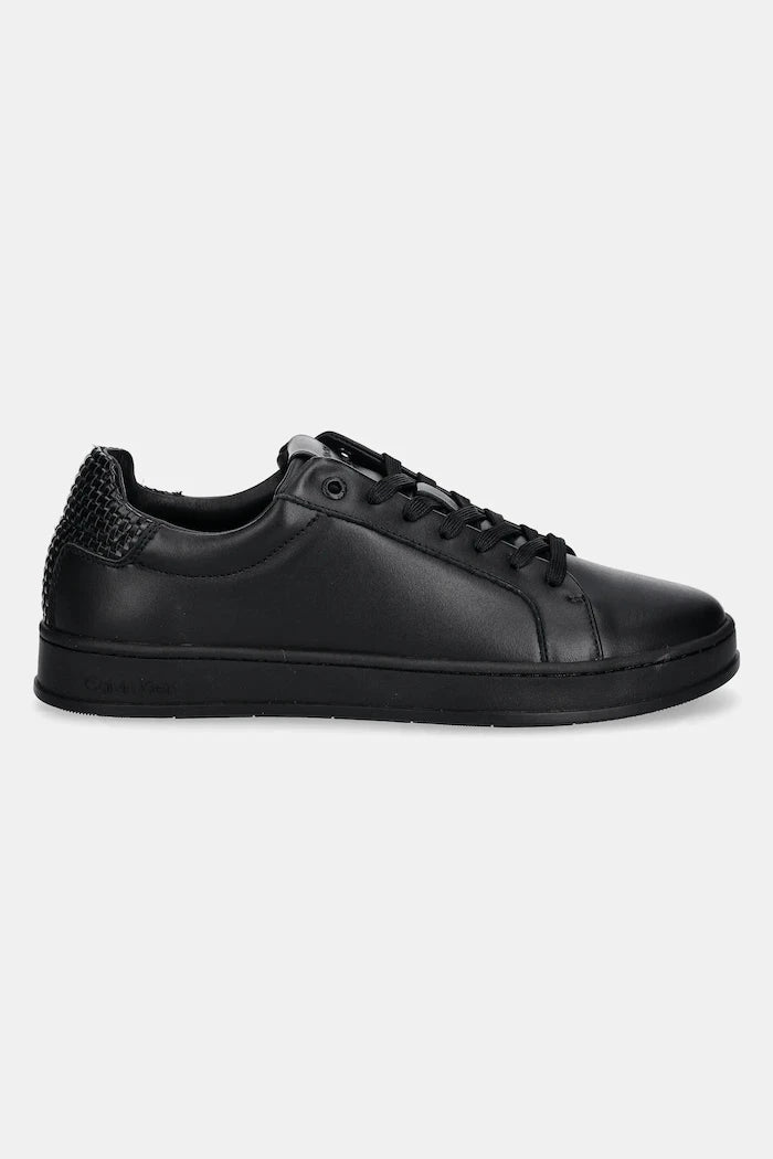 Кожени маратонки Calvin Klein LOW TOP LACE UP WOVEN