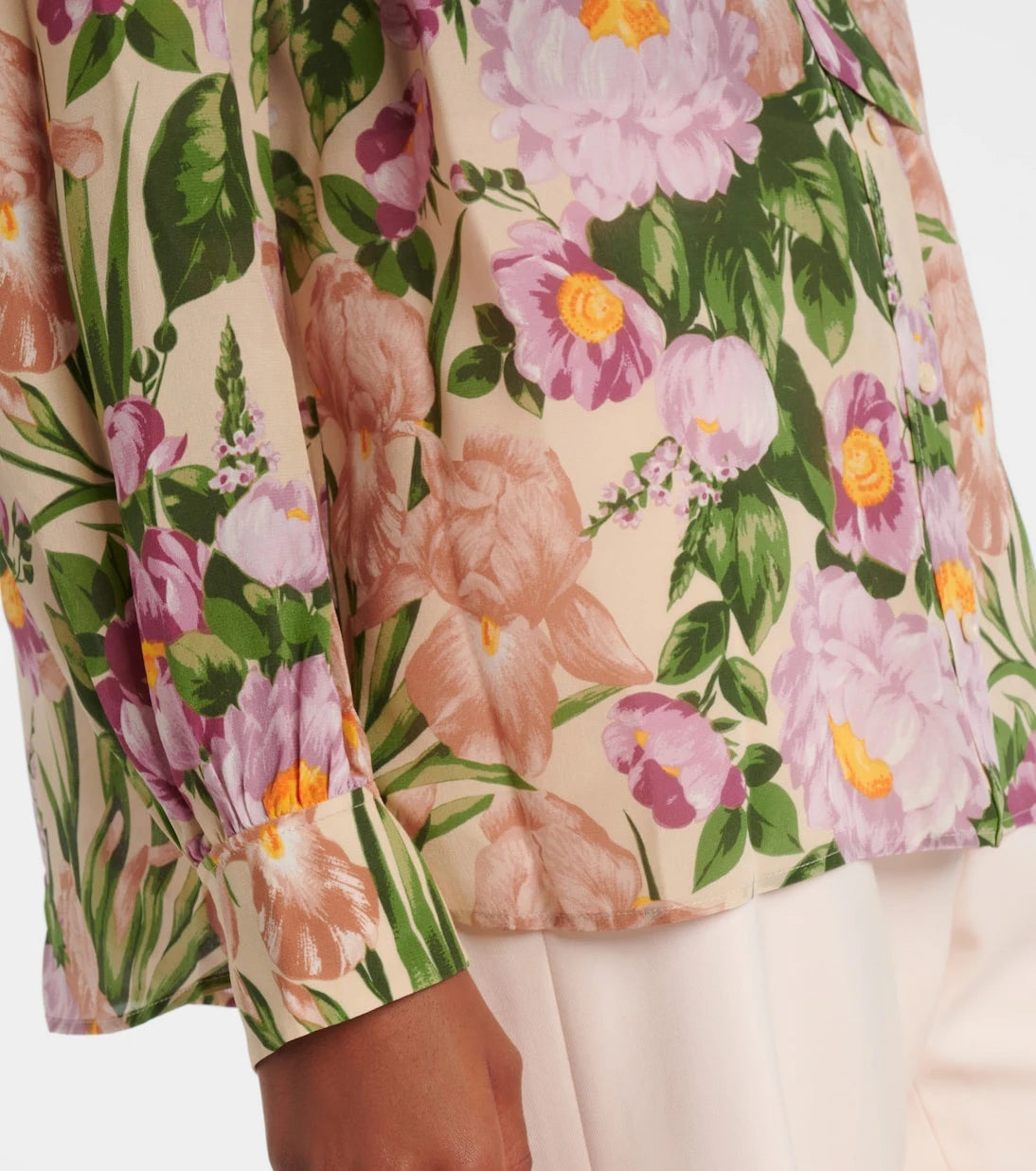 Chloé - Tie-neck silk crêpe de chine blouse
