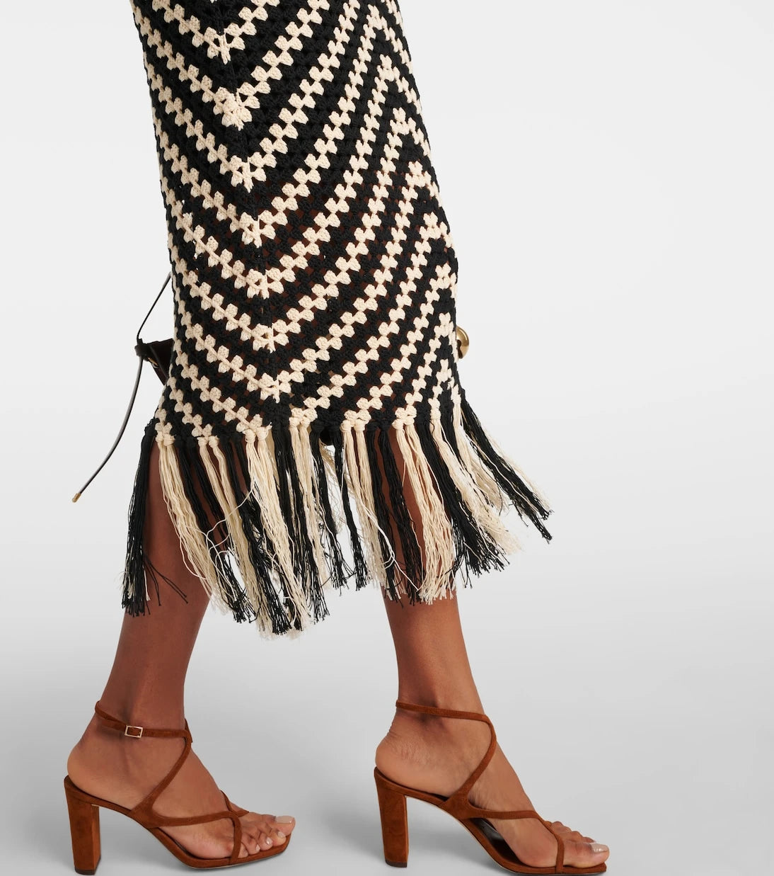 Zimmermann - Halliday crochet cotton midi skirt