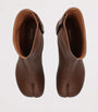 Brown Leather Tabi Ankle Boots 60