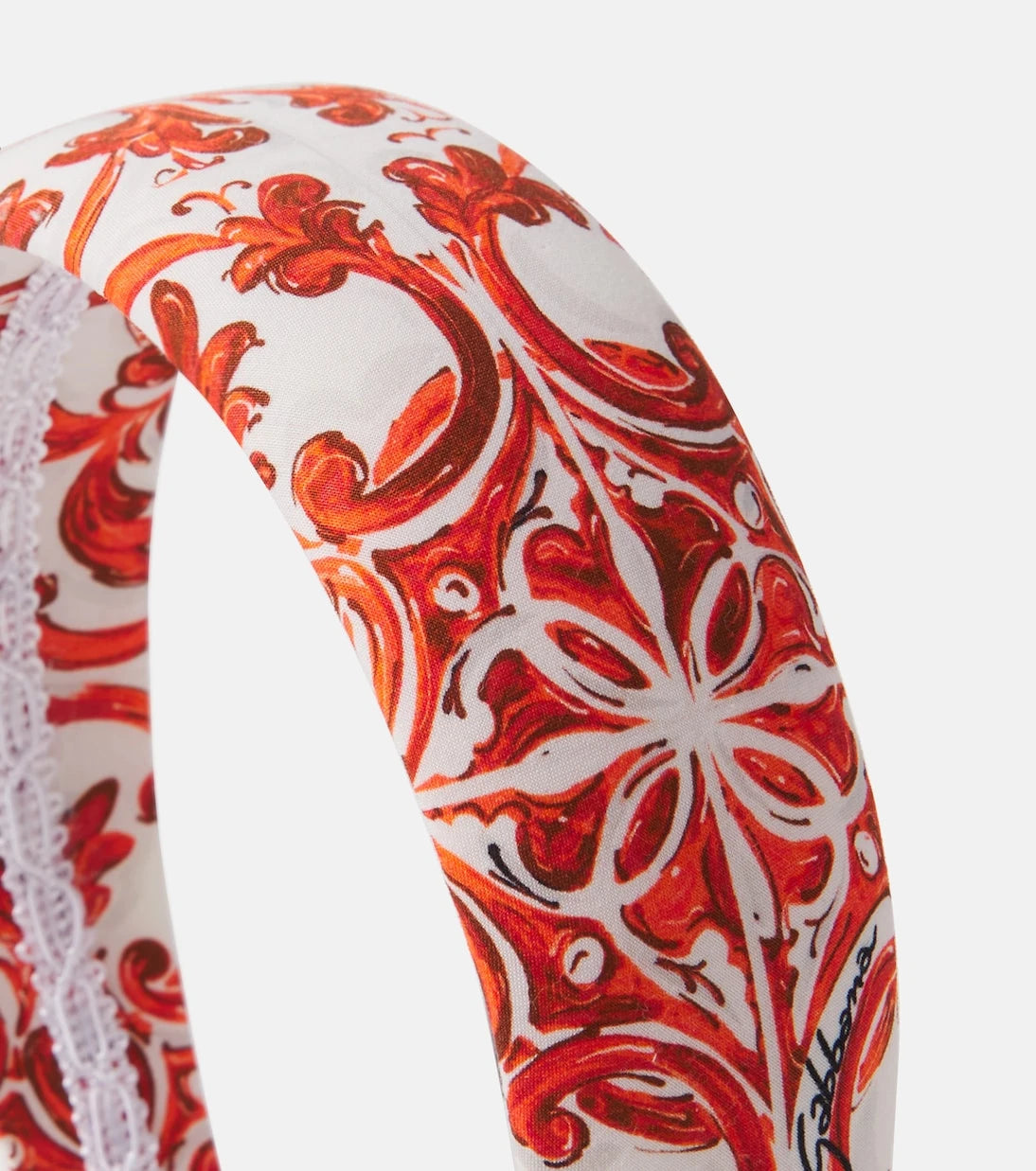 Dolce&Gabbana Kids - Majolica cotton headband