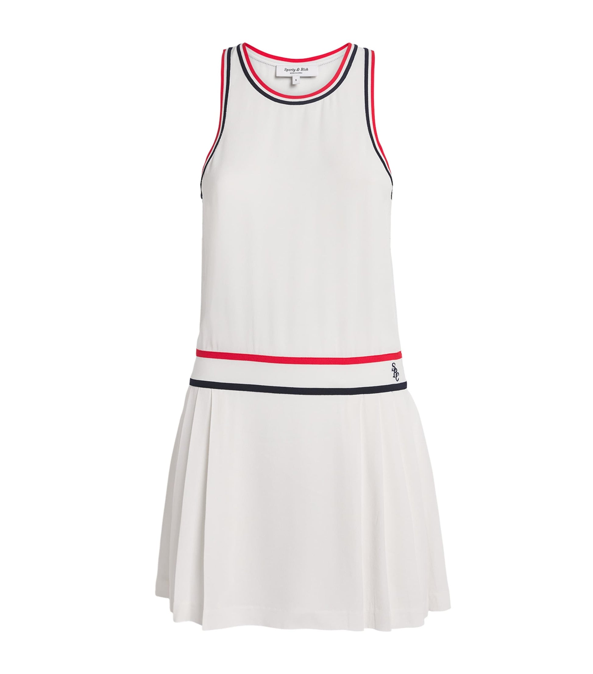 Sporty & Rich White Phoebe Tennis Dress