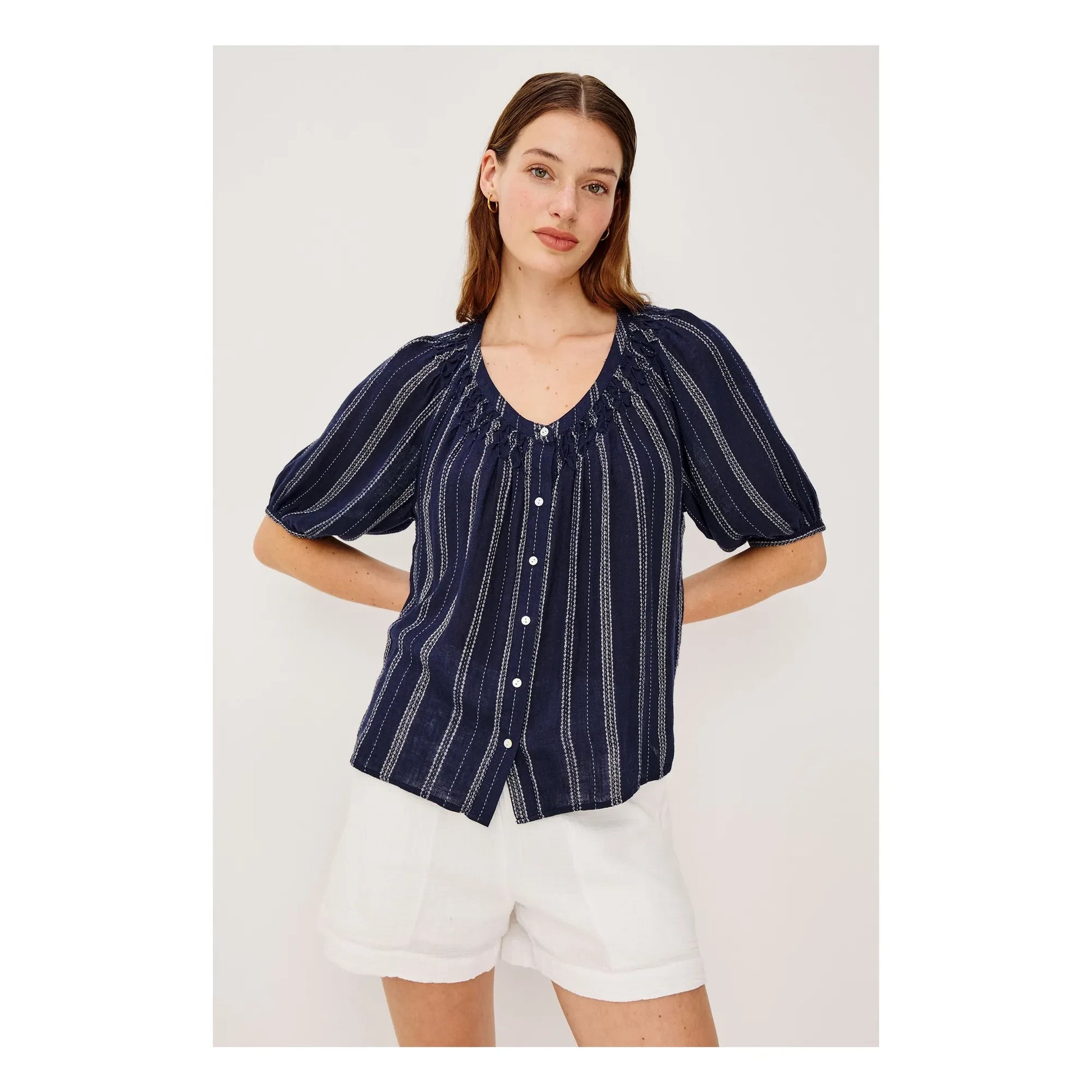 Rails - Blouse Stripes Rix | Navy blue