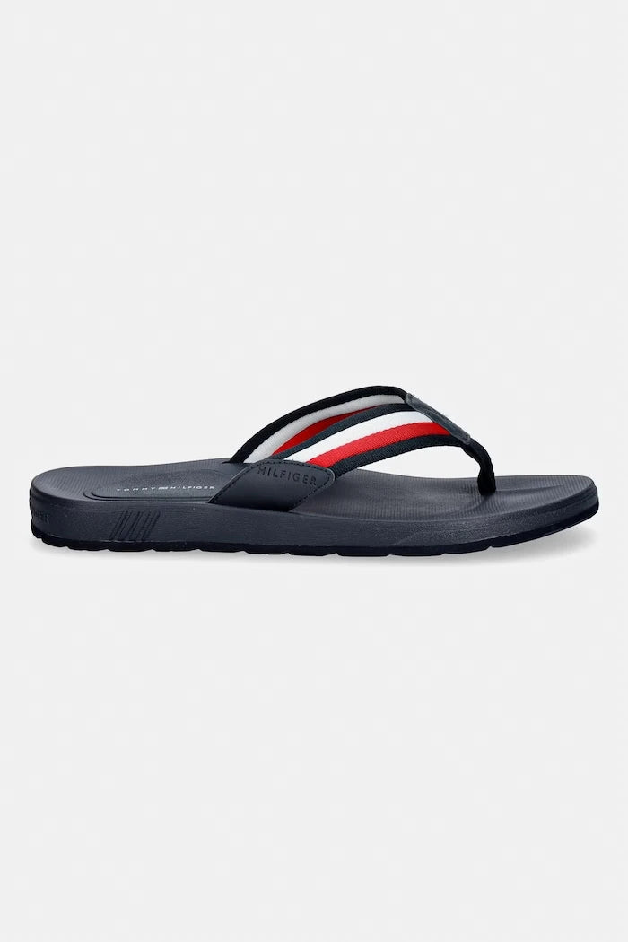 Tommy Hilfiger Erkek MOLDED HILFIGER RWB BEACH SANDAL Terlik