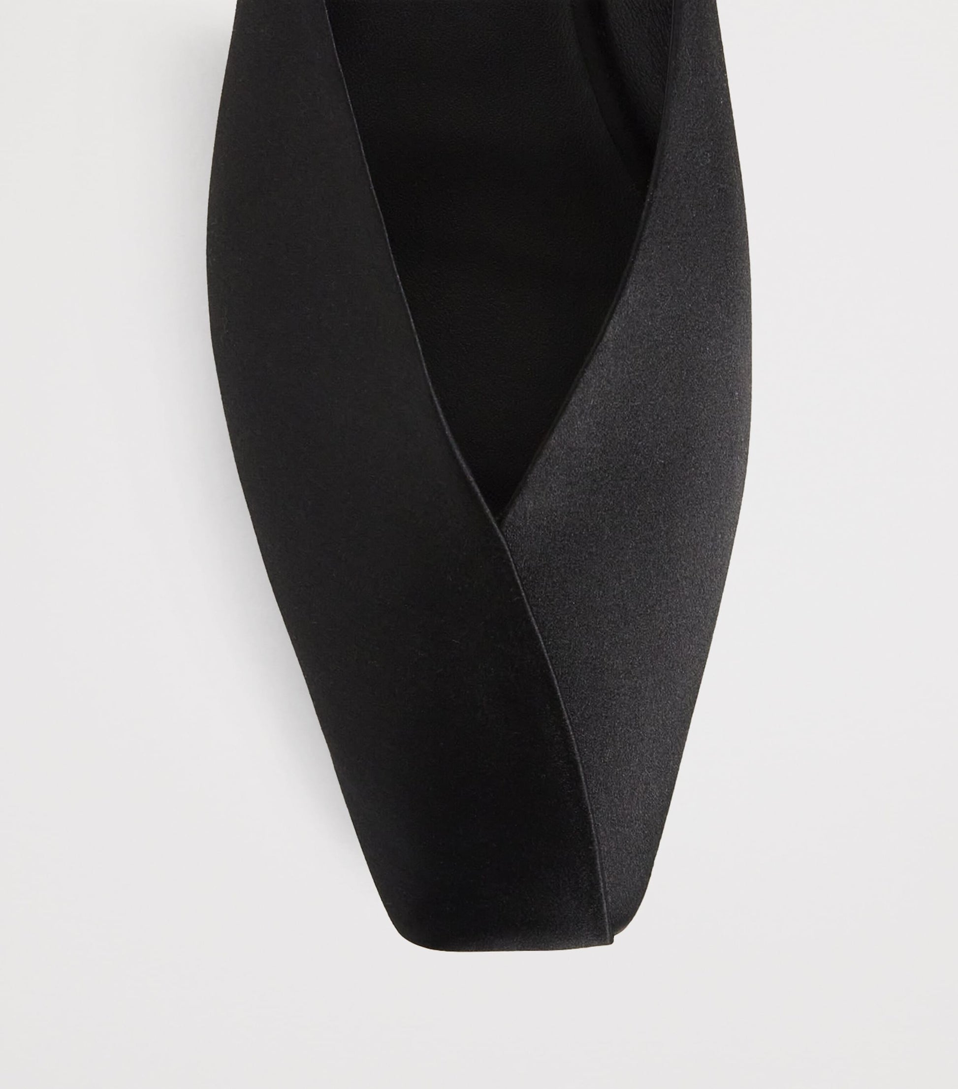 Max Mara Black Satin Mules