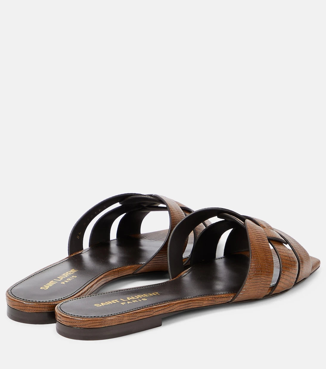 Saint Laurent - Tribute lizard-effect leather sandals