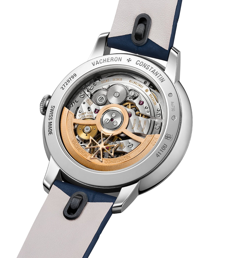 White Gold and Diamond Patrimony Self-Winding Watch 36.5mm