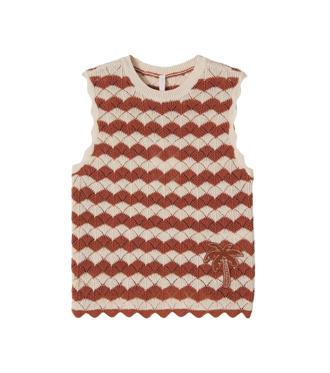 Zimmermann Kids - Aster pointelle cotton and linen-blend top