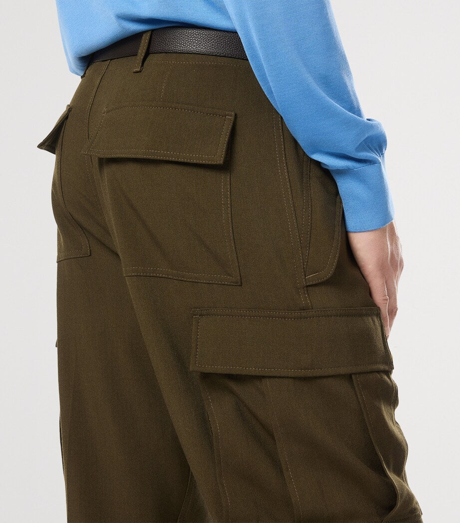 TOM FORD Virgin Wool-Blend Cargo Trousers
