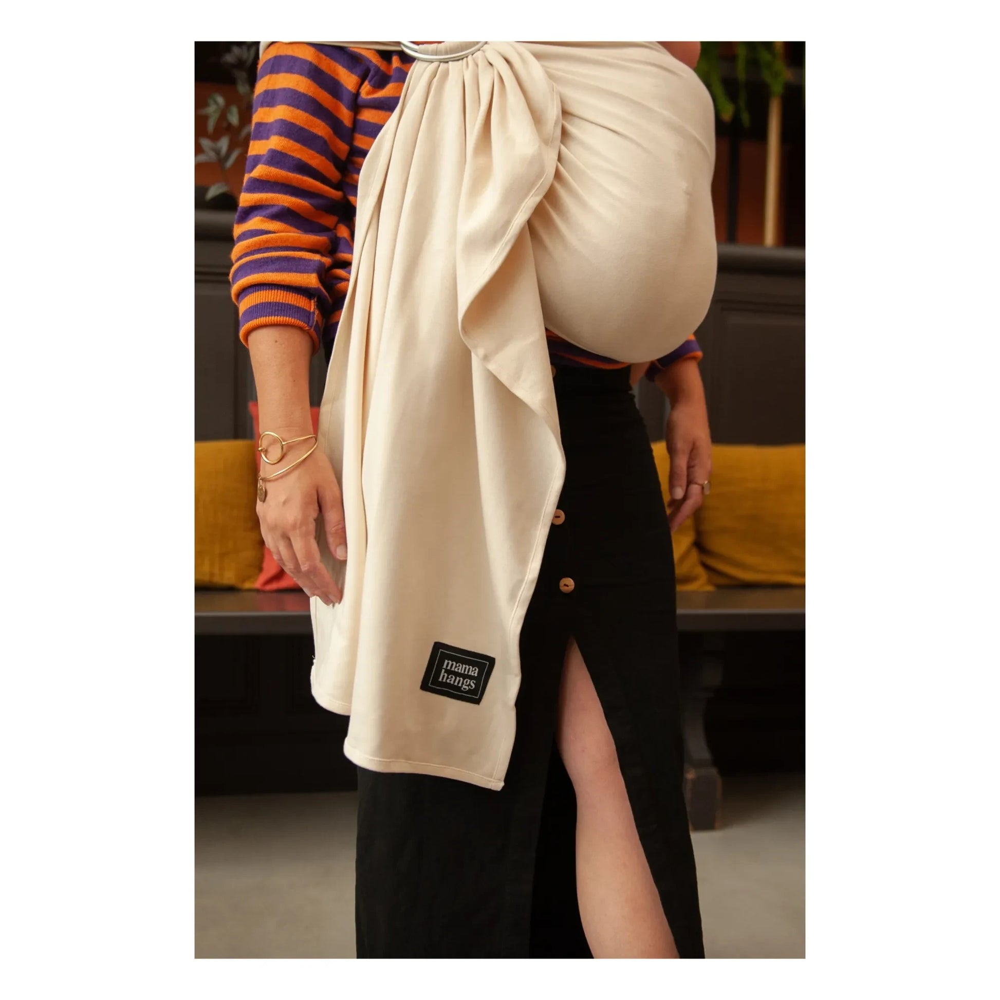 Mama Hangs - Organic Cotton Baby Sling | Ecru