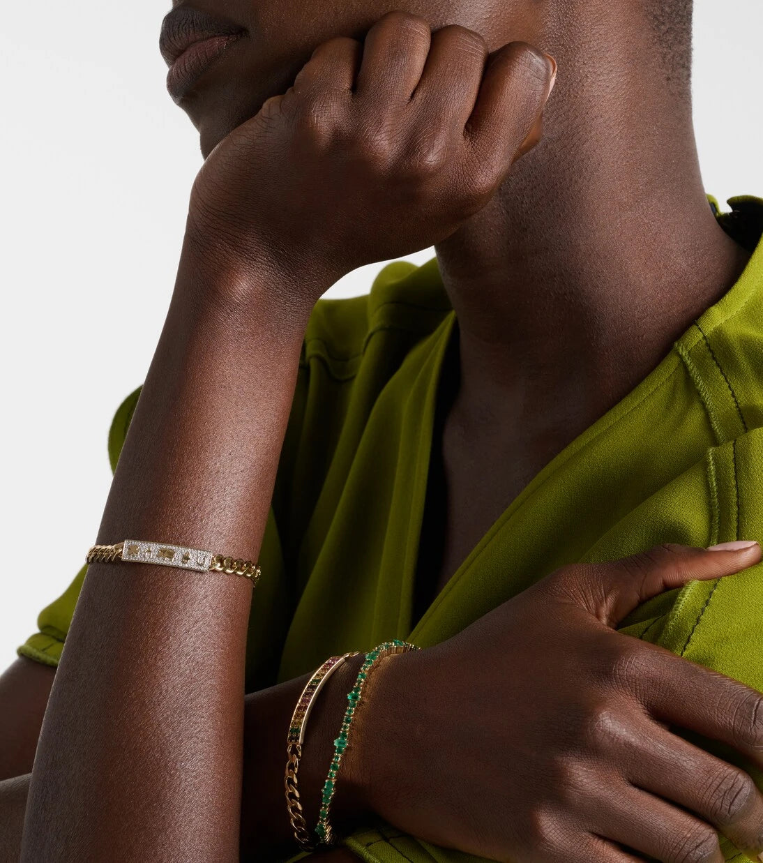 Sydney Evan - Luck 14kt yellow gold chain bracelet