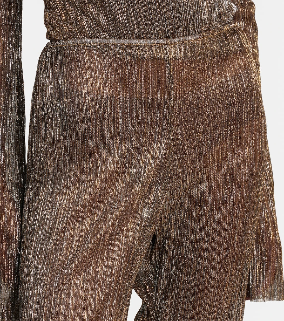 Cala de la Cruz - Dries lamé flared pants