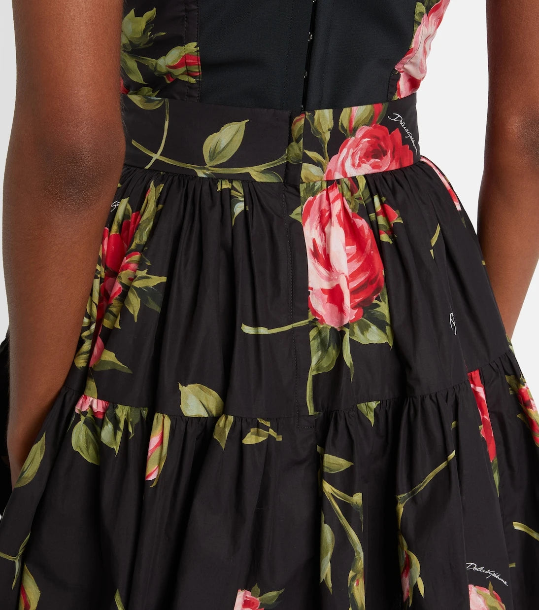 Dolce&Gabbana - Floral cotton miniskirt