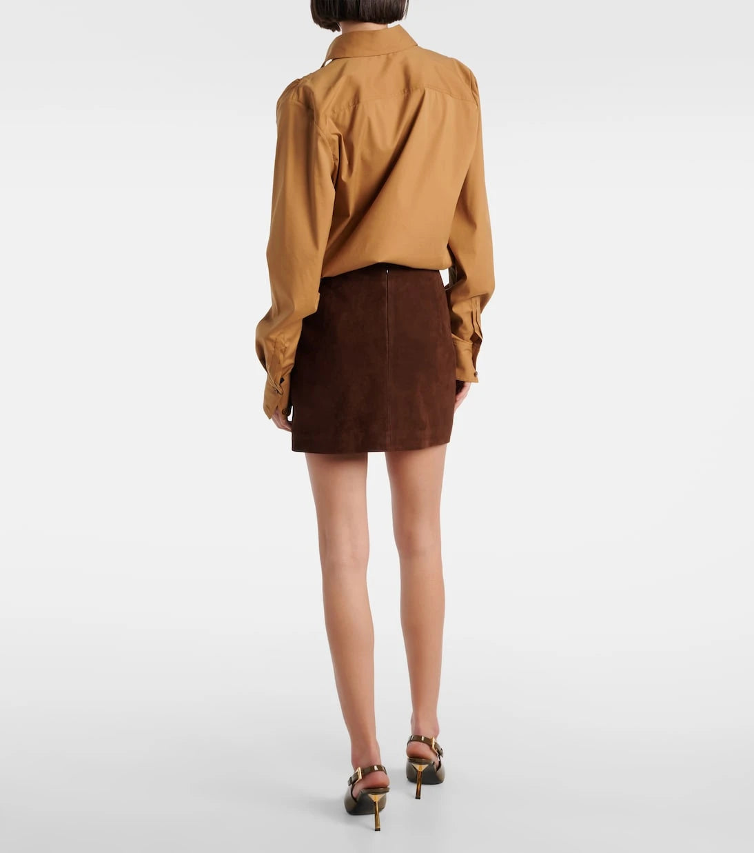 Nour Hammour - Remi suede miniskirt