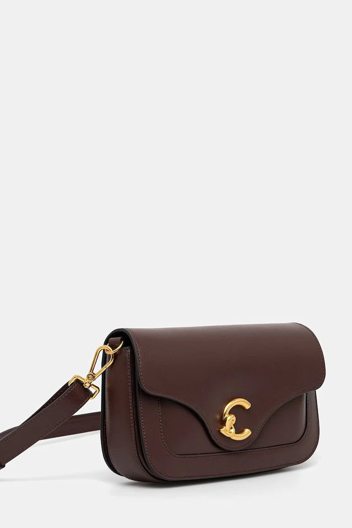 Ayarlanabilir saplı kadın deri Coccinelle çanta