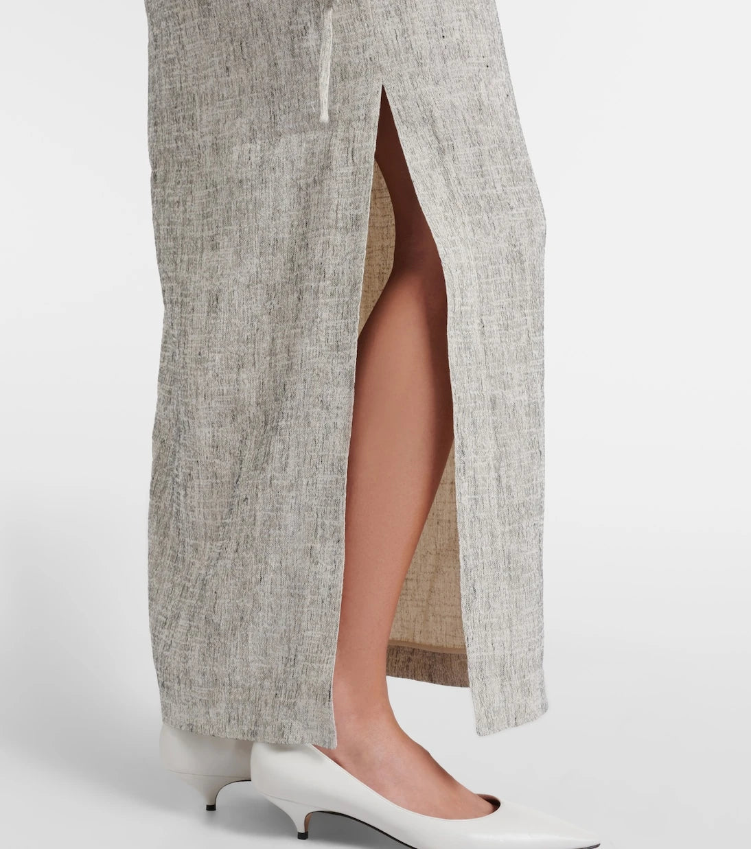 The Row - Linen and silk maxi skirt