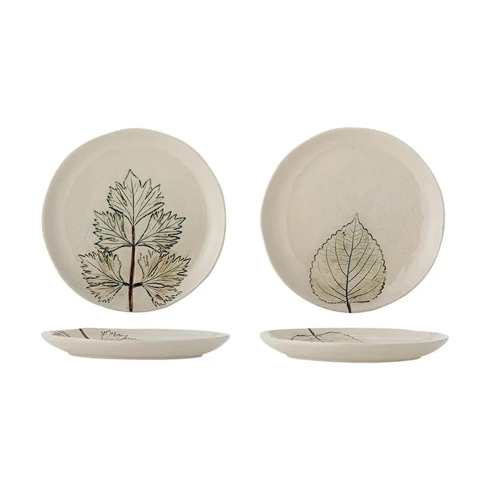 Bloomingville taş tozundan yapılmış tabak seti 21 x 1,5 cm