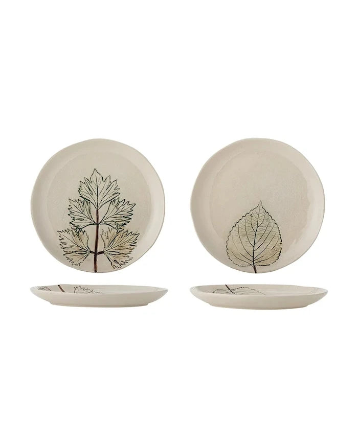 Bloomingville taş tozundan yapılmış tabak seti 21 x 1,5 cm