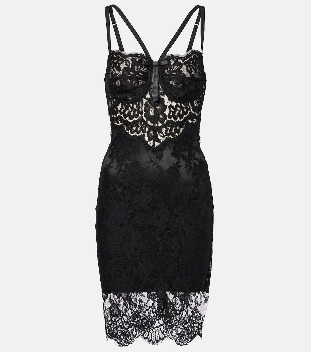 Dolce&Gabbana - Cotton-blend lace minidress