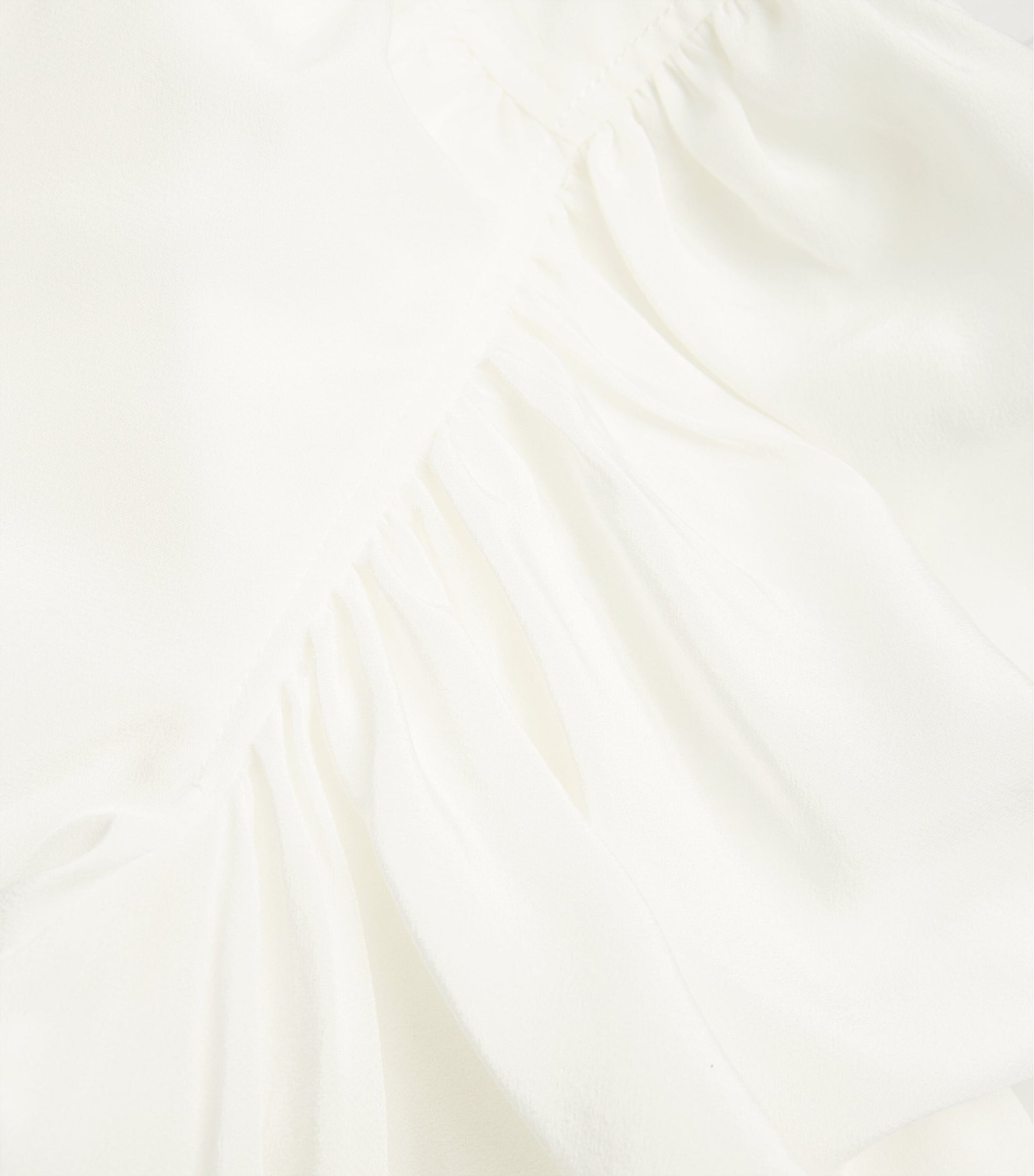 White Silk Gillian Blouse