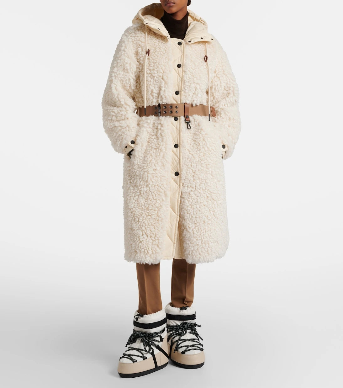 Moncler Grenoble - Blavet hooded teddy down coat