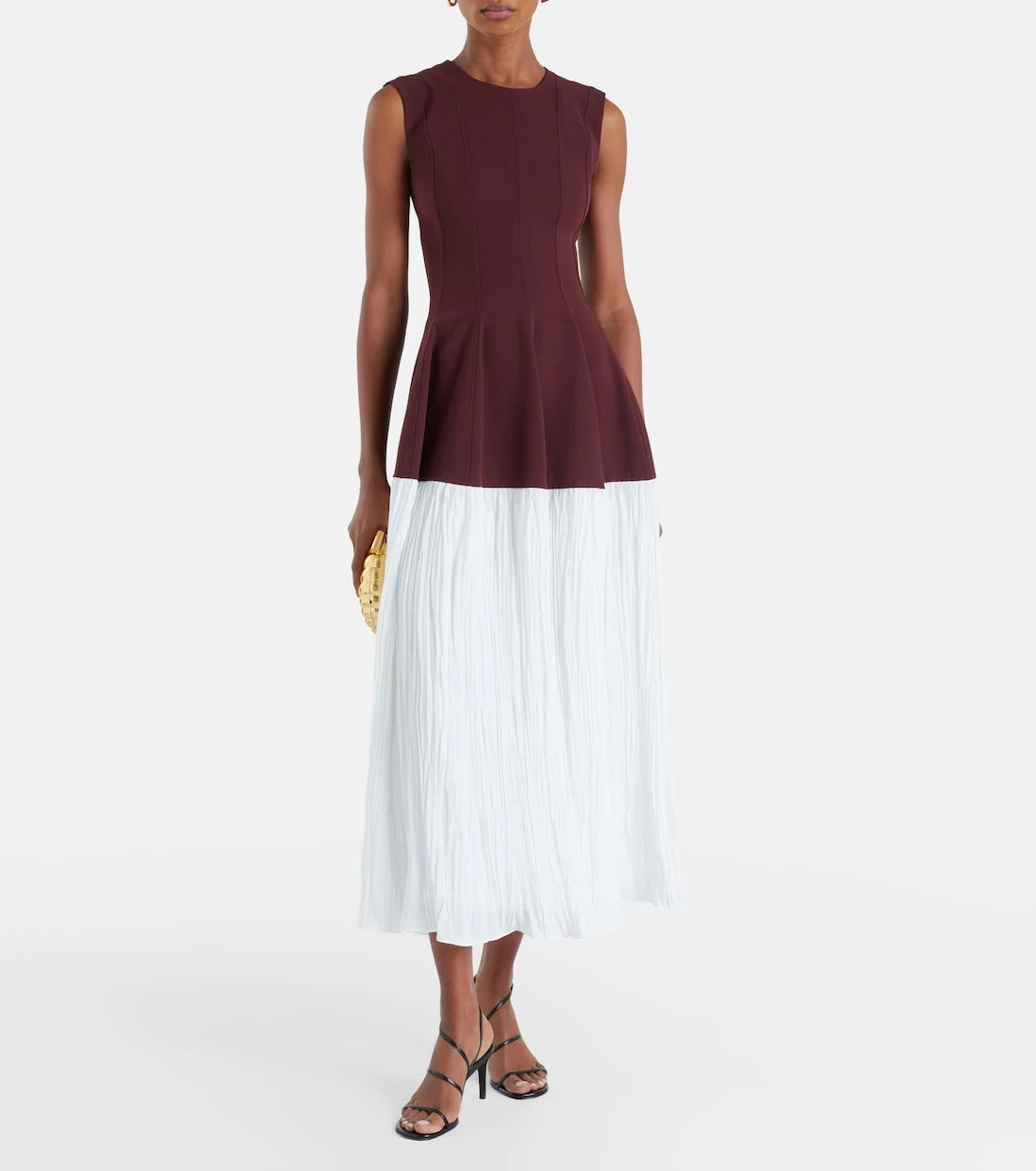 Simkhai - Raleigh crêpe and satin midi dress