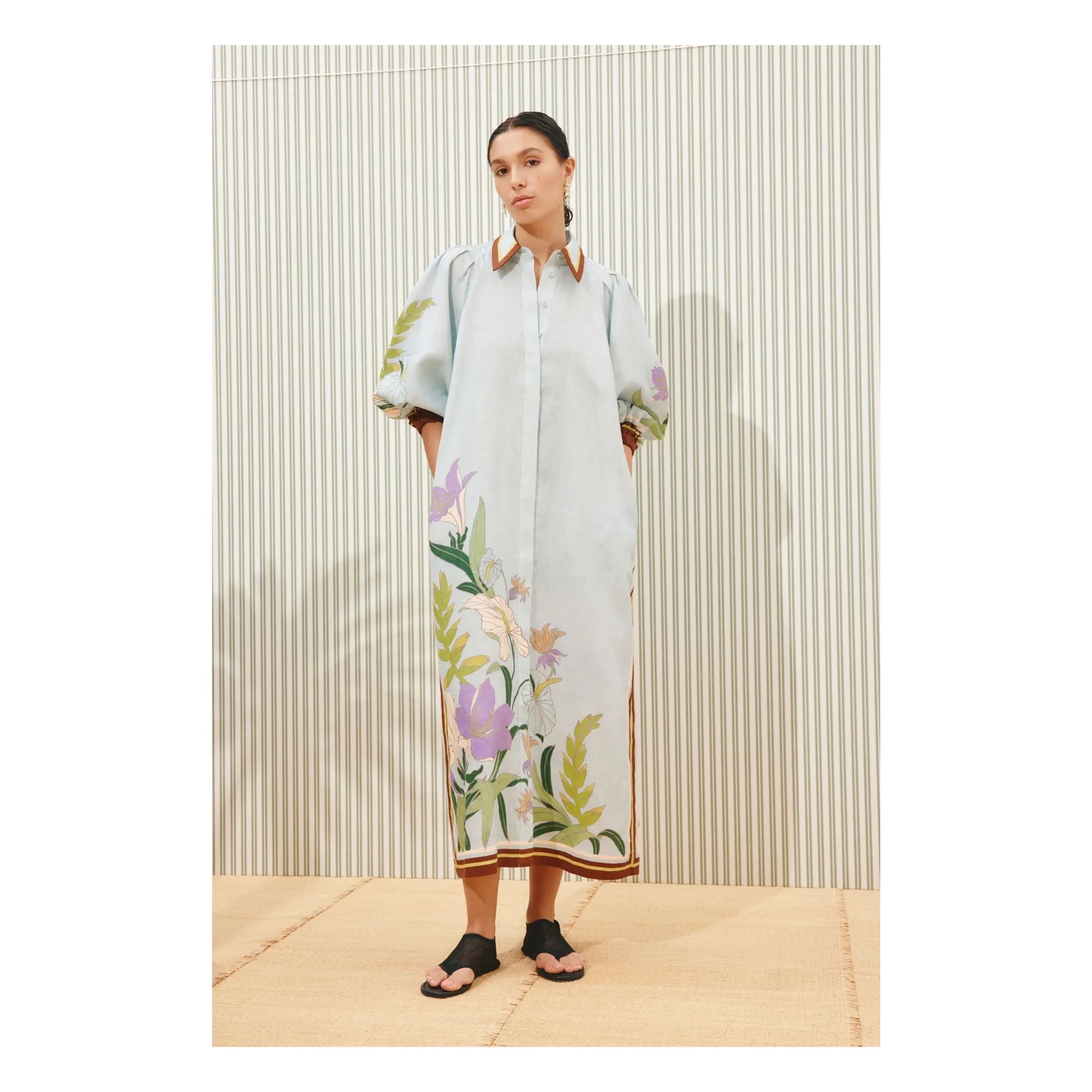 Alémais - Alfie Linen Dress | Light blue