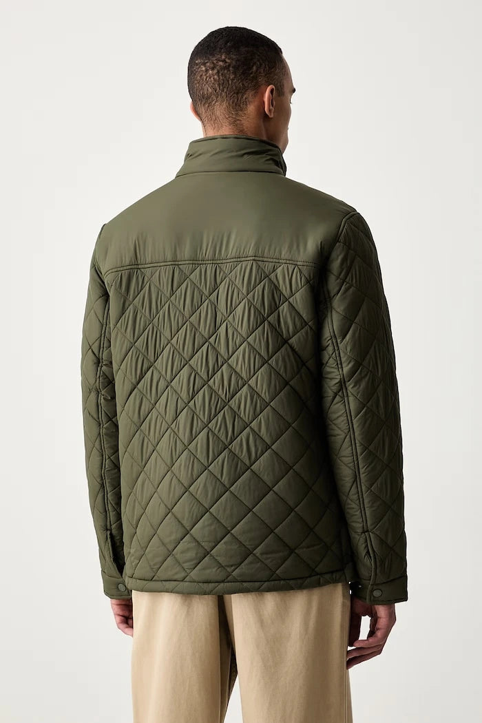 U.S. Polo Assn. Erkek DIAMOND QUILTED FUNNEL Ceket