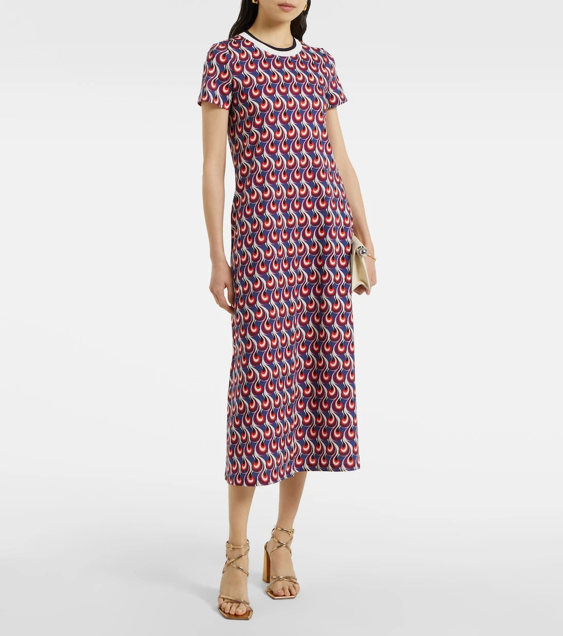La DoubleJ - Swing Sporty printed jersey midi dress