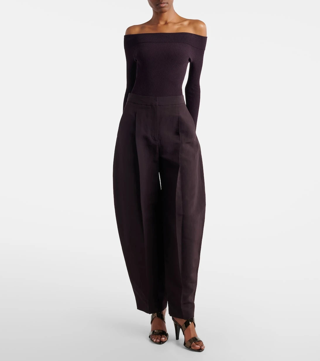 Alaïa - Poplin barrel-leg pants