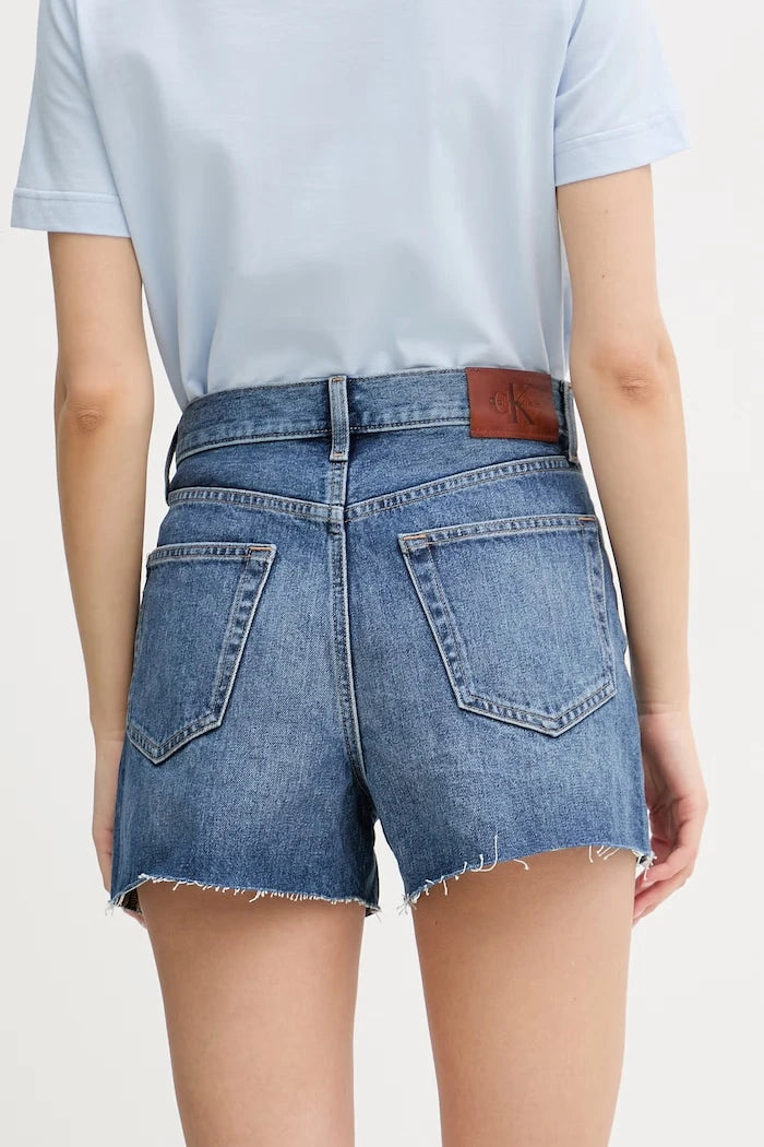 Calvin Klein Jeans Къс панталон дамски деним