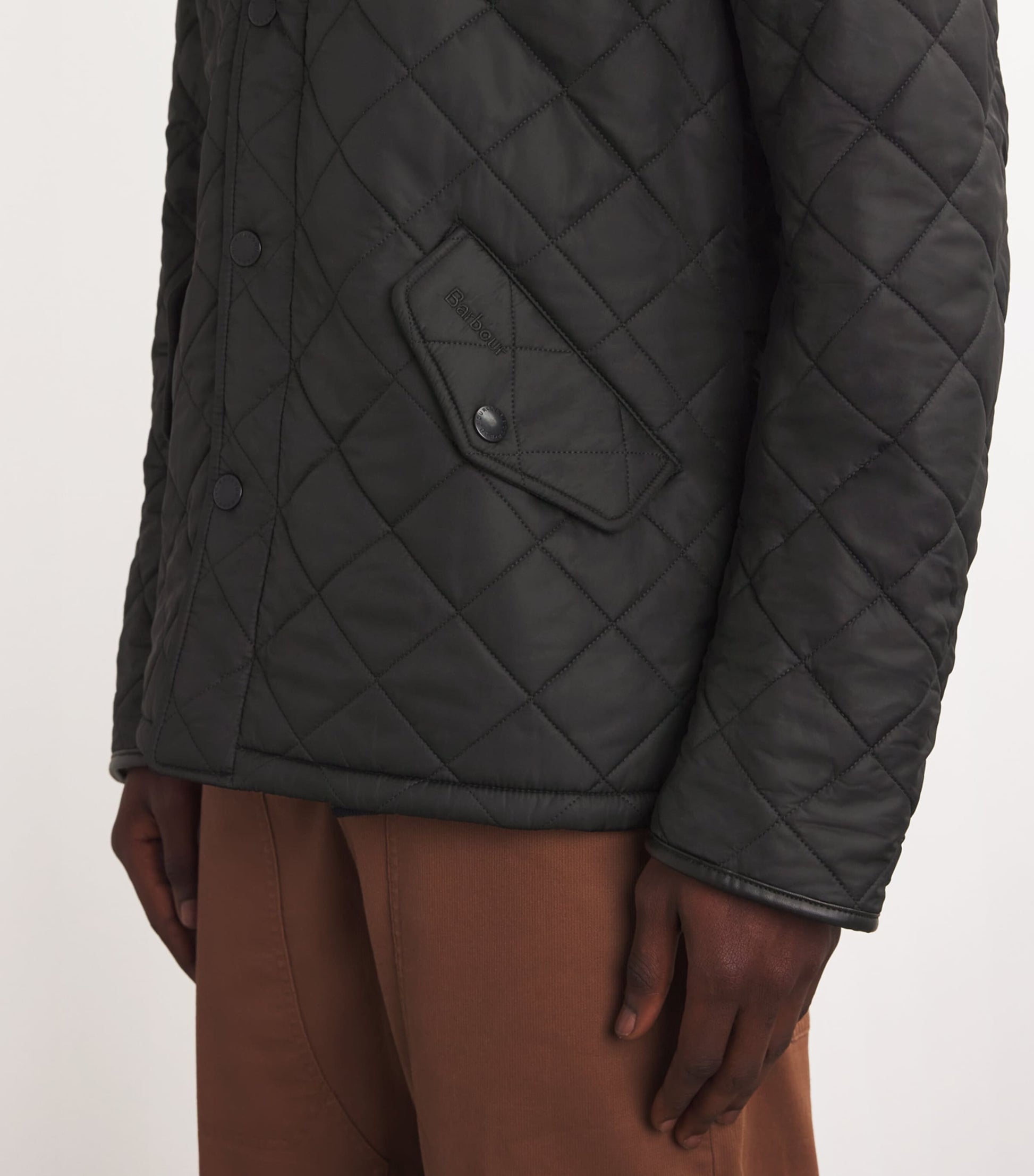 Barbour Black Quilted Powell Jacket