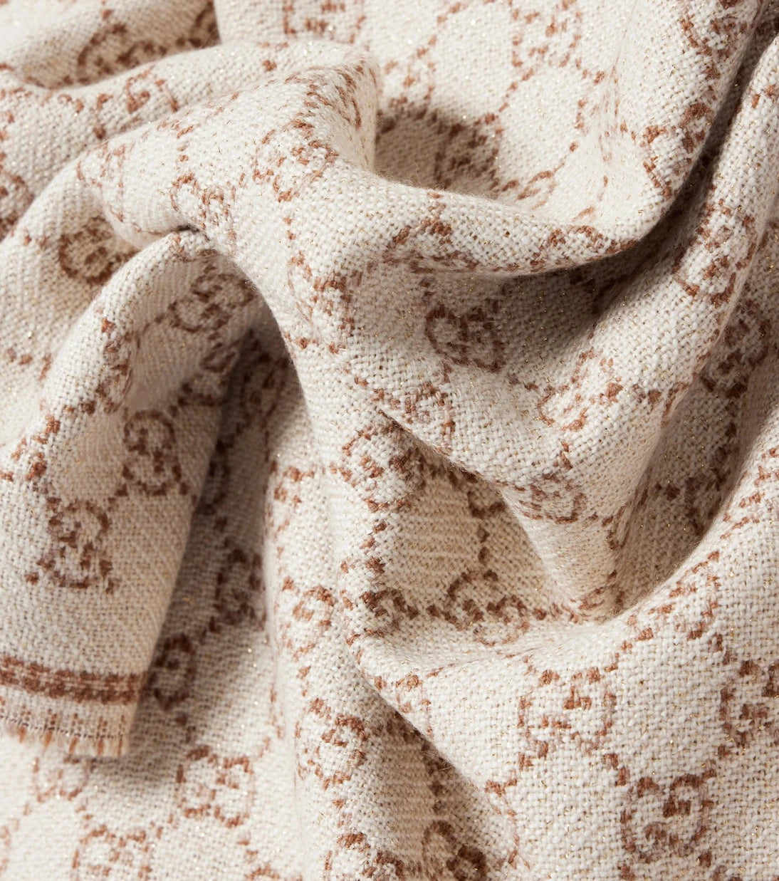 Gucci - وشاح جاكار GG من مزيج الصوف