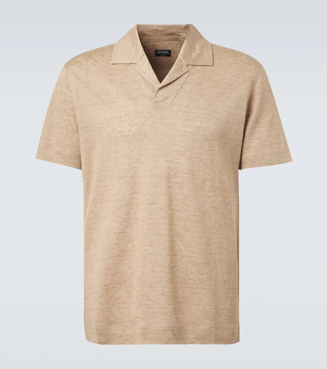 Zegna - قميص بولو من الكتان