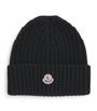 Black Tricot Cotton Beanie