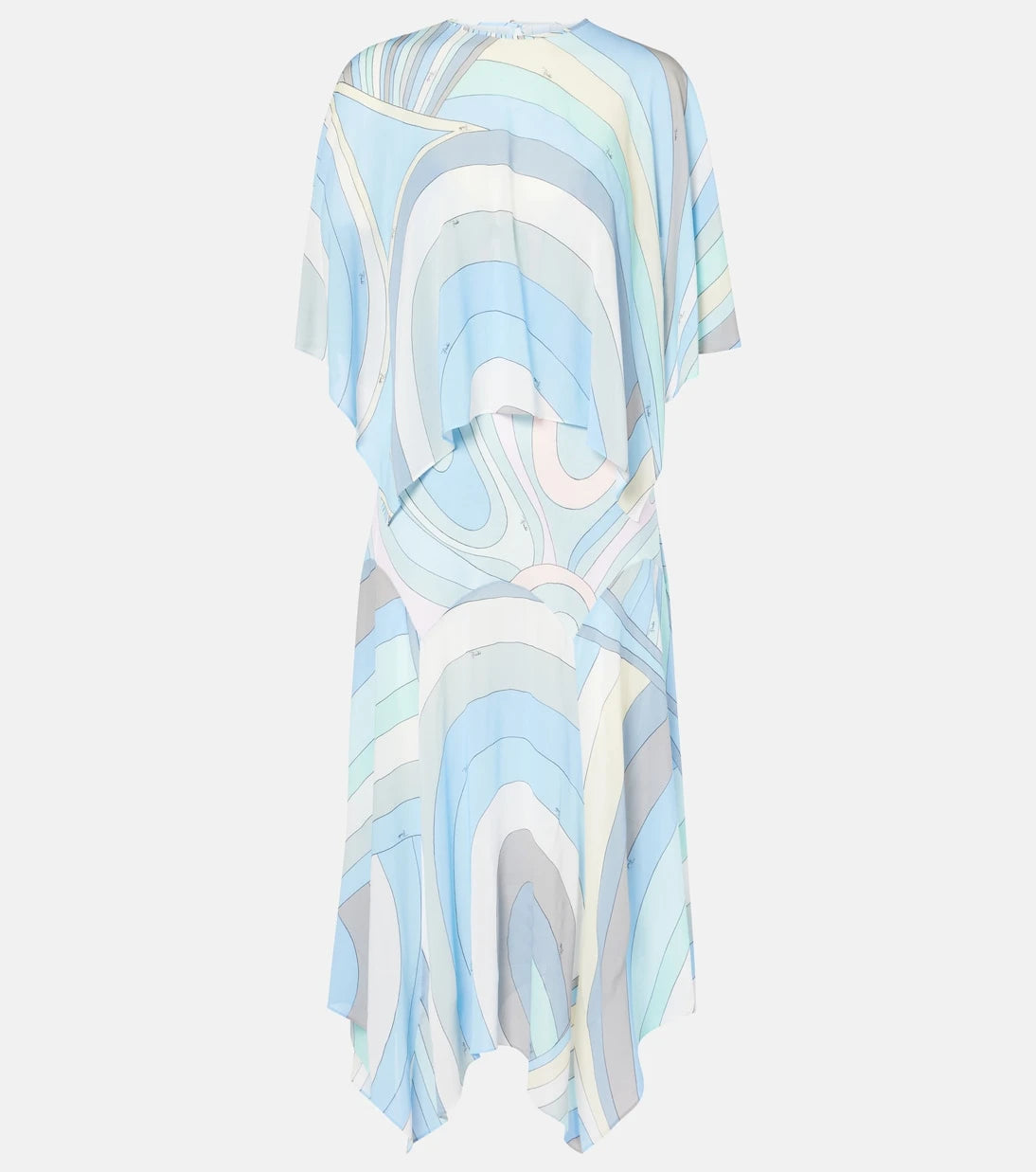 Pucci - Iride draped jersey muslin midi dress