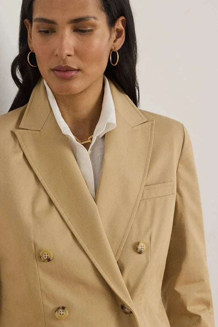 Lauren Ralph Lauren çift sıralı kadın pamuklu ceket