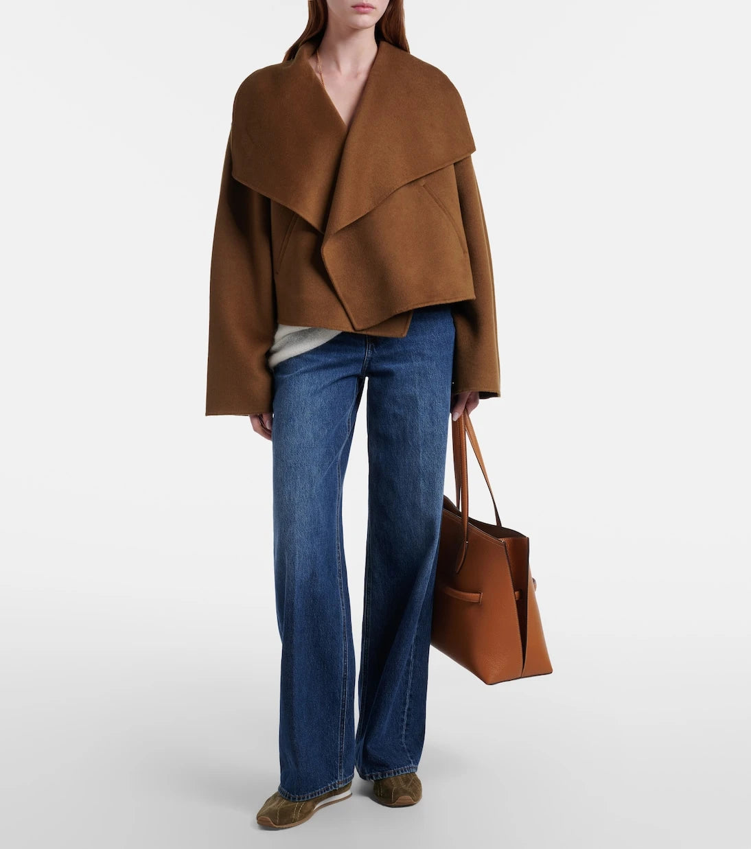 Toteme - Signature cropped wool doublé jacket