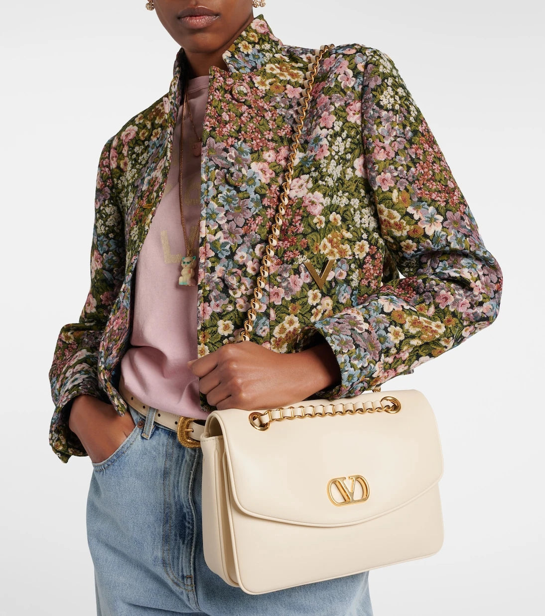 Valentino Garavani - Djuna Medium leather shoulder bag