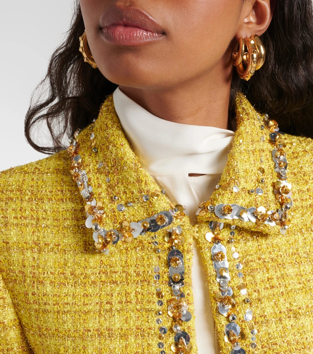 Valentino - Embellished tweed jacket