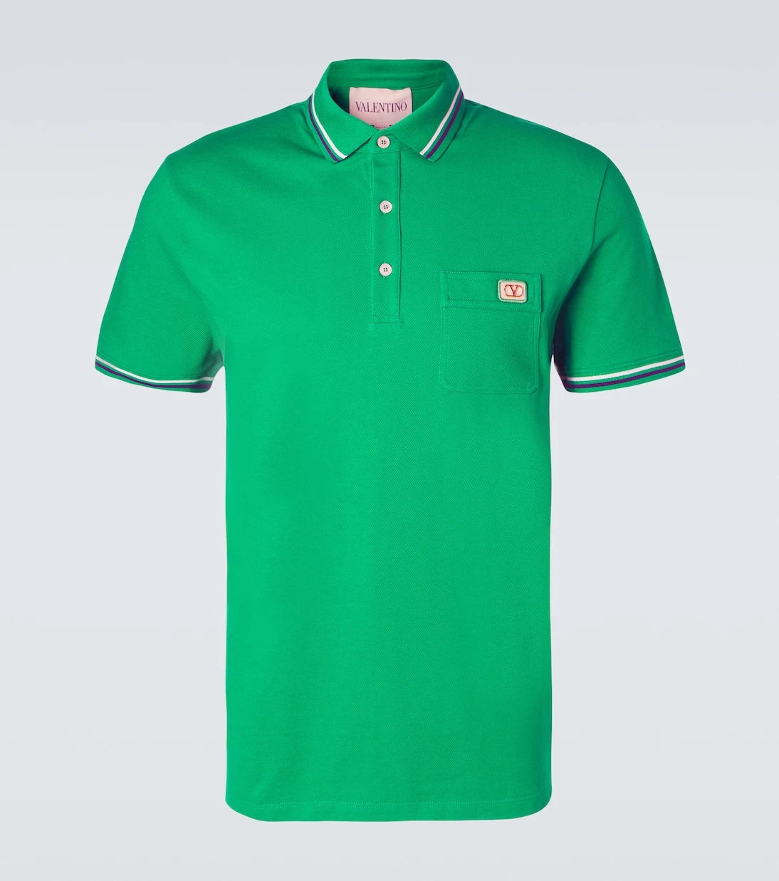 Valentino - Cotton piqué polo shirt