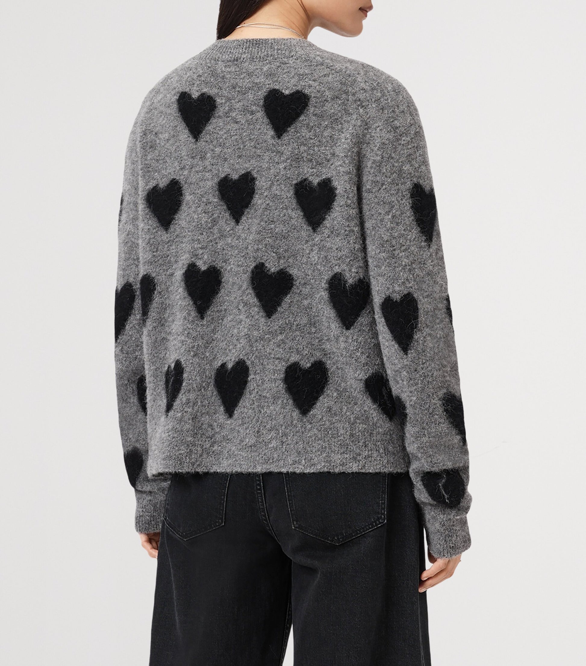 Amora Knit Cardigan GREY/BLACK